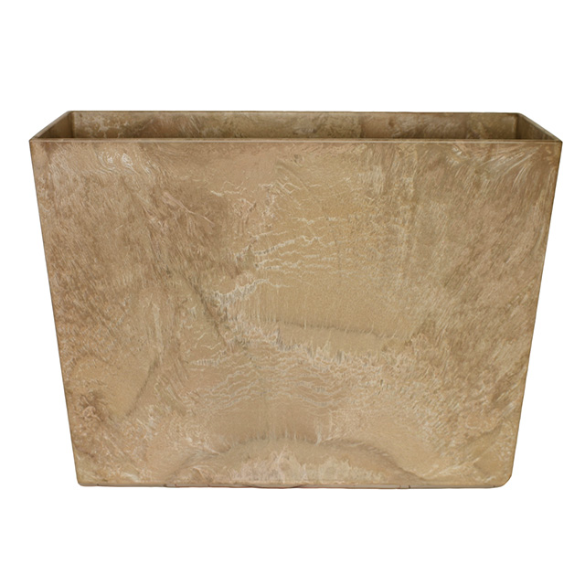 POT, Tuscan Style - Taupe Stone Divider Pot (60 x 20 x 40cmH)